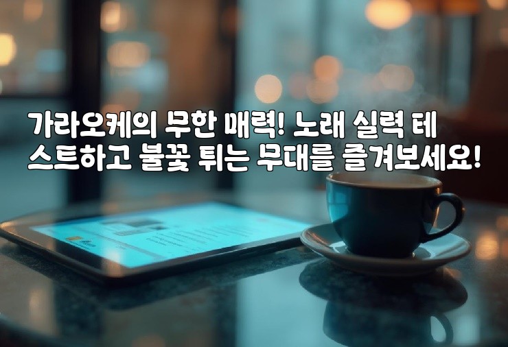 가라오케의 무한 매력! 노래 실력 테스트하고 불꽃 튀는 무대를 즐겨보세요!