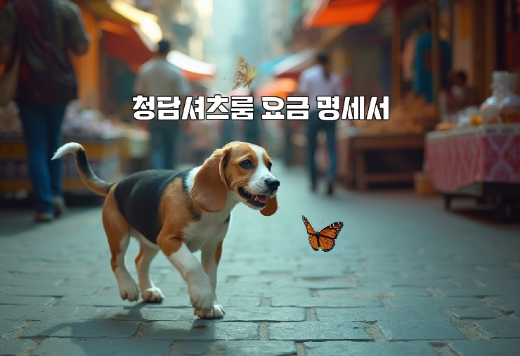 청담셔츠룸 요금 명세서